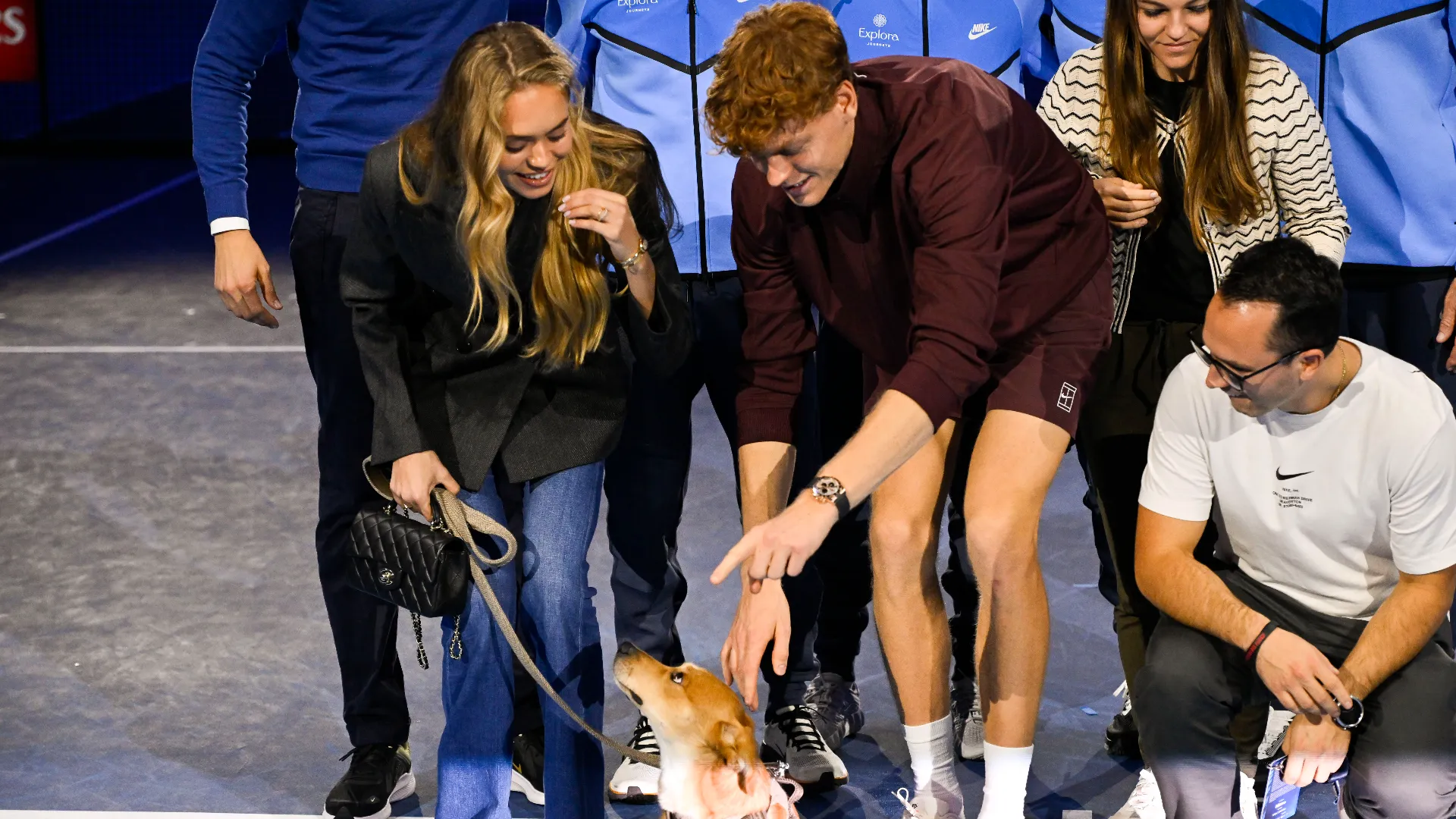 Con Laila Hasanovic c'era anche il suo cagnolino Snoopy