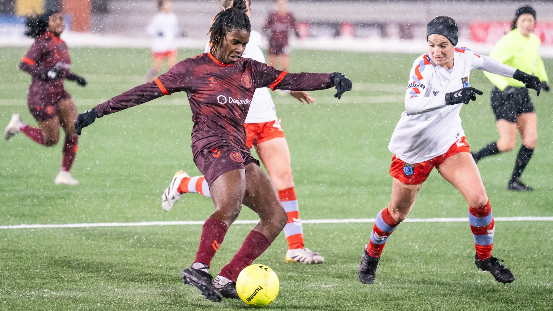 Una gara combattutissima disputata durante la bufera di neve