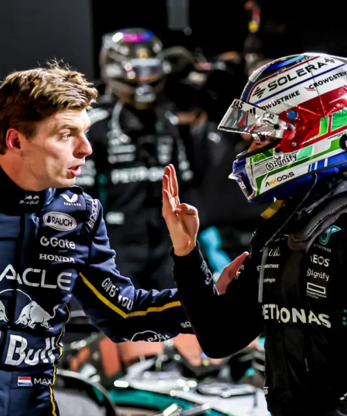 Max Verstappen sgrana gli occhi dopo il gesto di Kimi Antonelli