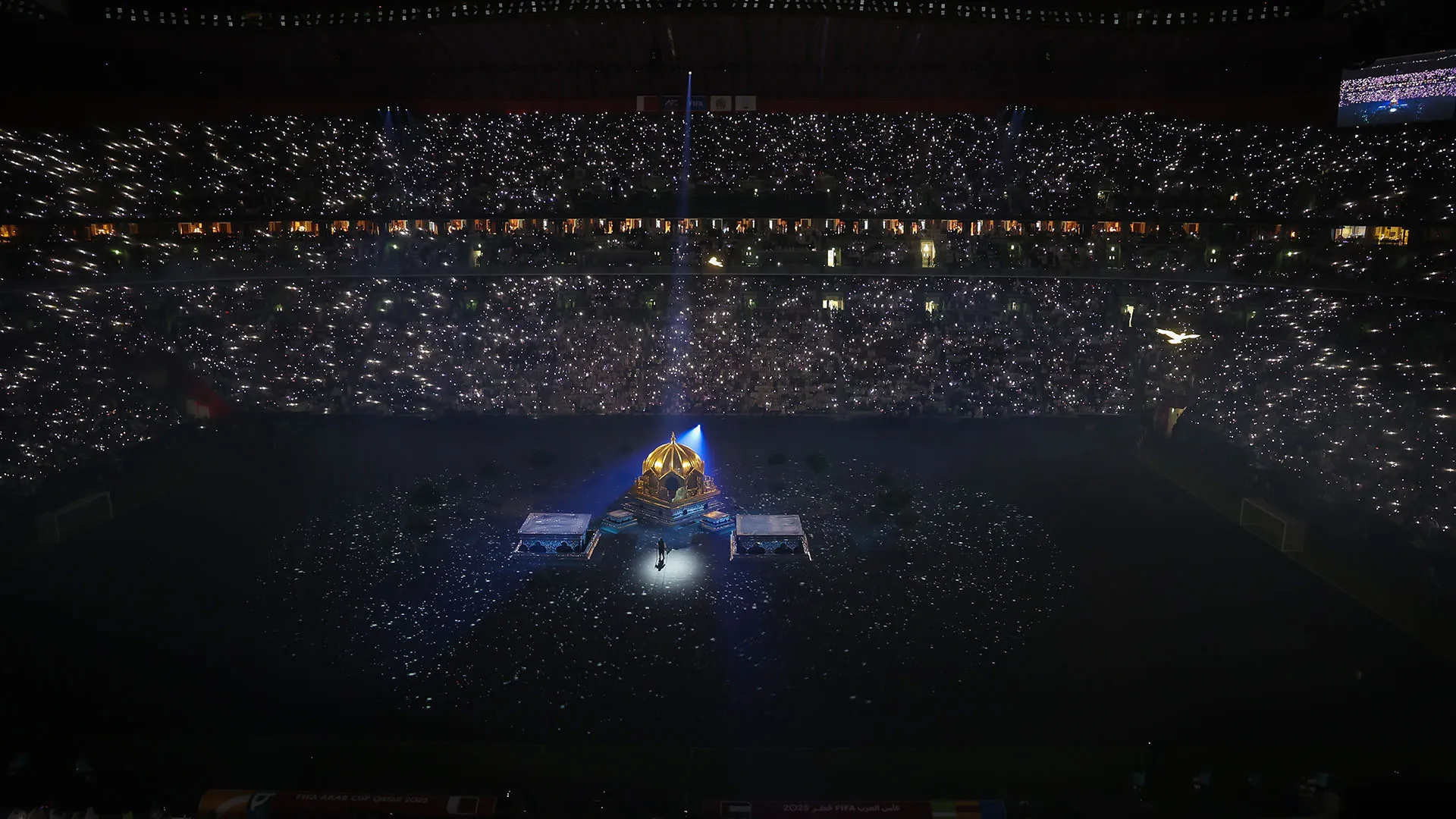 La manifestazione in corso in Qatar è iniziata dopo uno show allo stadio di Doha