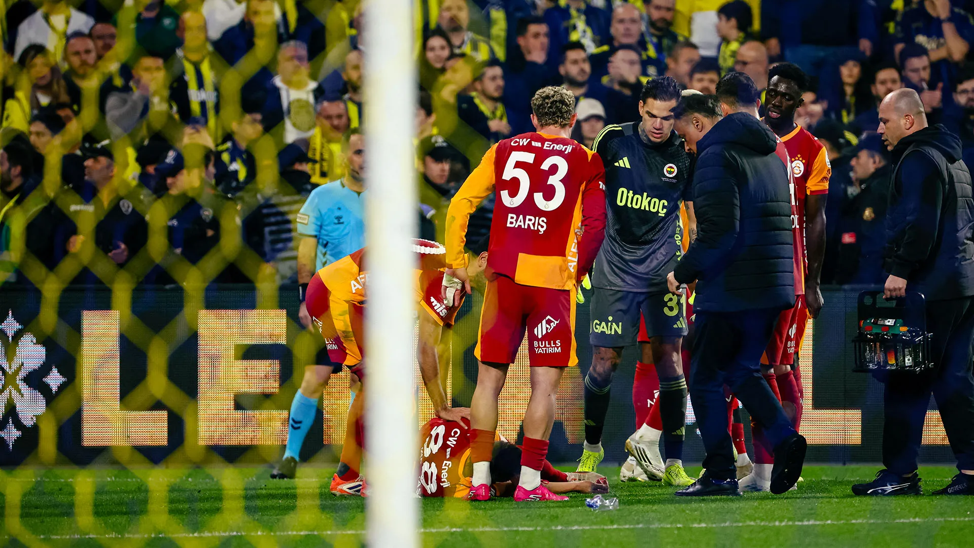 Il gioco è ripreso dopo uno stop di 5 minuti