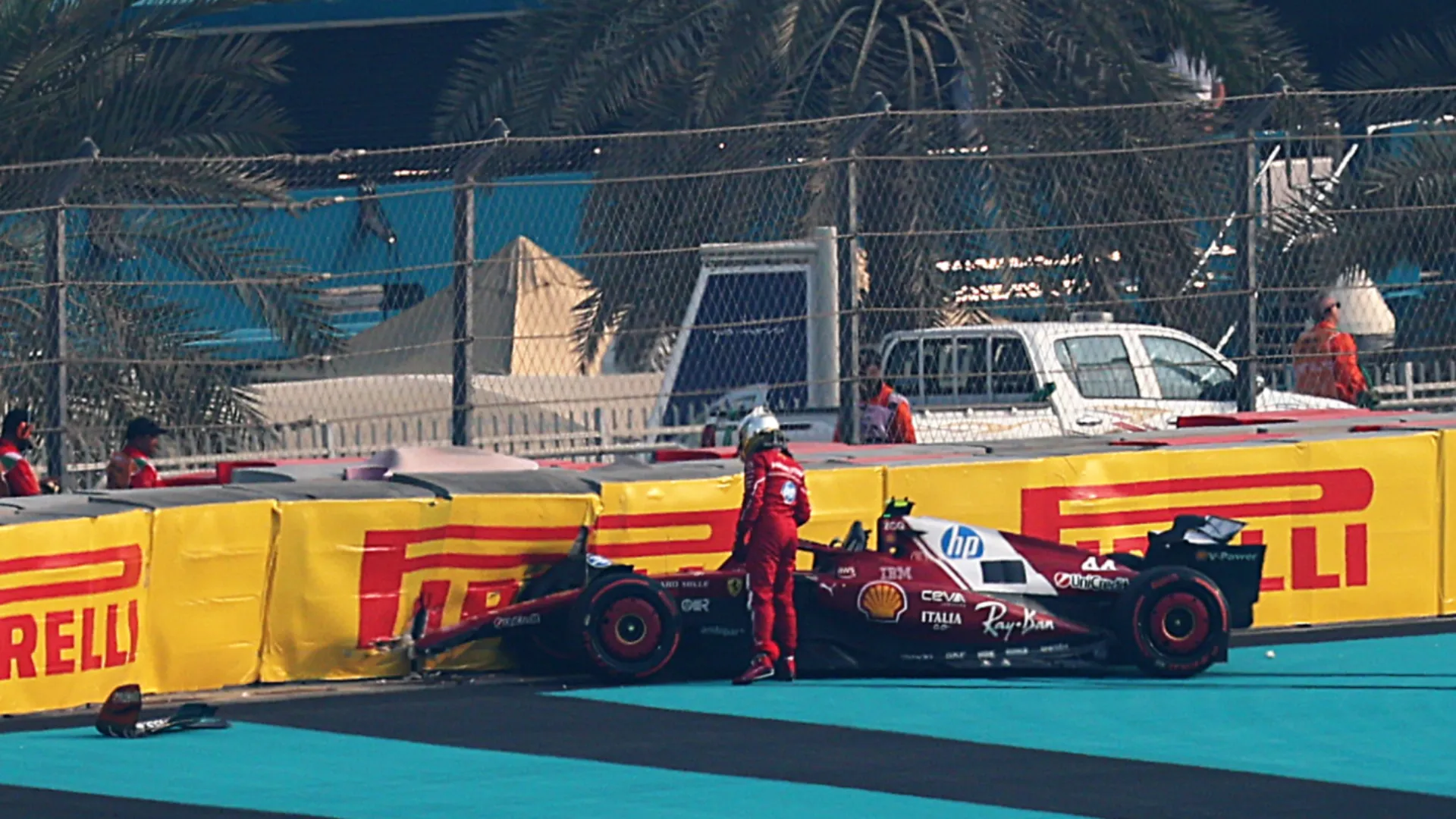 Sessione di prove sfortunata per il sette volte campione del mondo ad Abu Dhabi