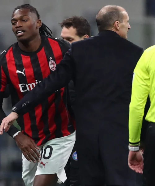 Milan, Massimiliano Allegri parla chiaro sulle condizioni fisiche di Rafael Leao