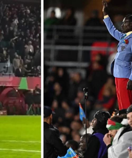 Amoura fa una figuraccia davanti all’iconico tifoso del Congo