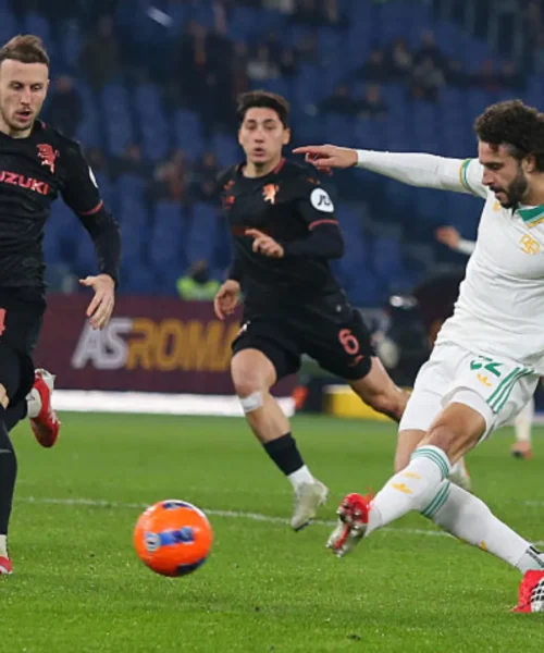 Roma, gol lampo di Mario Hermoso trenta secondi dopo l’ingresso in campo