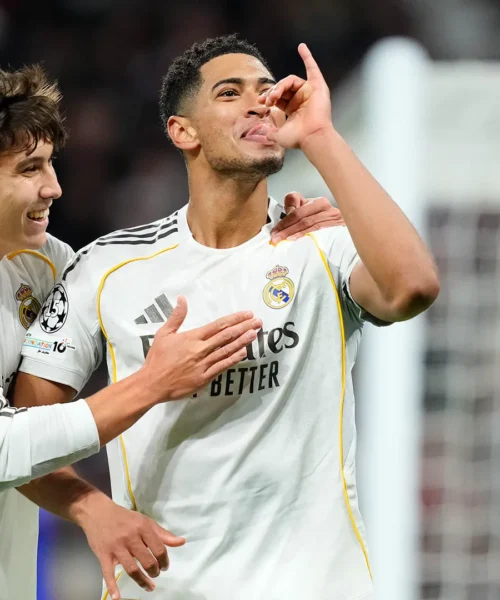 Tensione a Madrid, le foto dell’esultanza polemica di Jude Bellingham