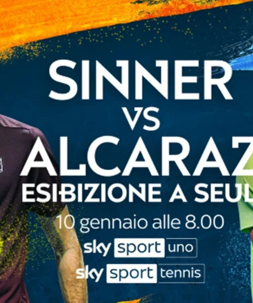 Su Sky un sabato mattina con Jannik Sinner e Carlos Alcaraz: Seul li aspetta