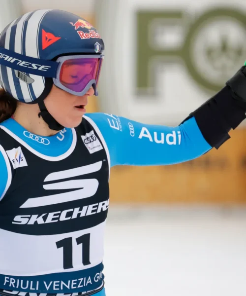 Sofia Goggia non si riscatta nel SuperG: è solo 6°. Vince Aicher