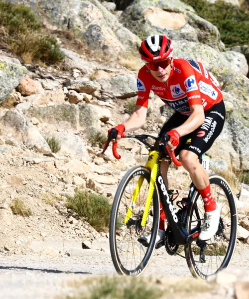 Paura per Vingegaard: cade a 45 km/h e se la prende con un cicloamatore