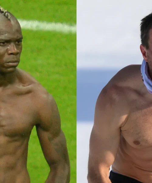 Vince l’oro ed esulta come Mario Balotelli: le foto