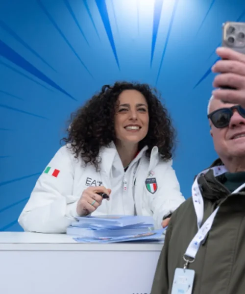 Federica Brignone è la regina dei selfie