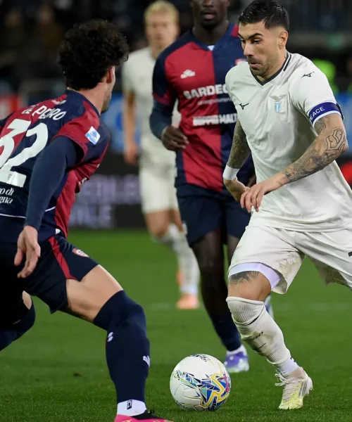 Lazio spuntata, nuova frenata a Cagliari