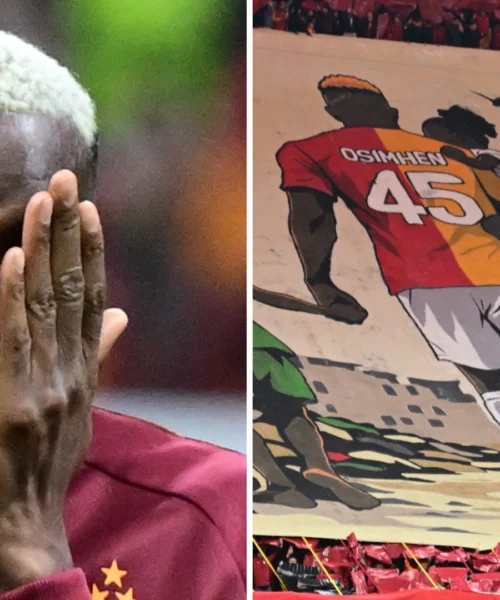 Victor Osimhen in lacrime per l’omaggio da brividi