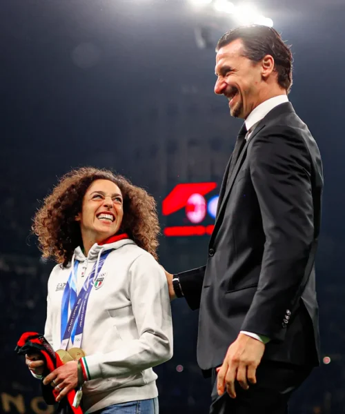 Federica Brignone ha fatto gol a San Siro: “È un’emozione grandissima”