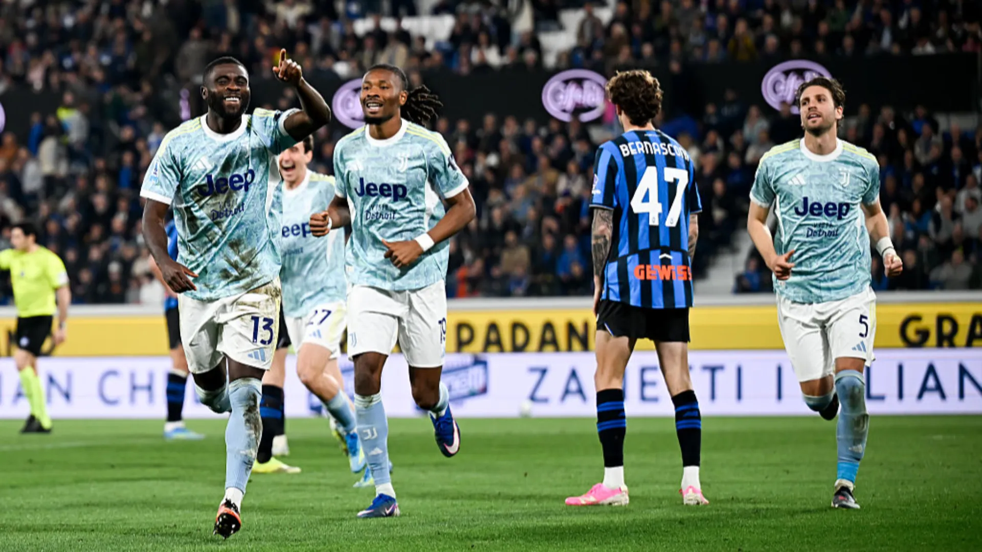 Juventus, colpaccio da Champions a Bergamo: quarto posto a -3 dal Milan