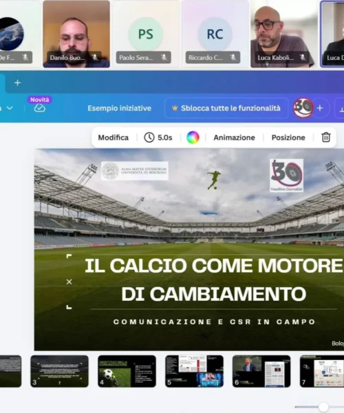 Inclusione e calcio portano  all’Università di Bologna  l’Area CSR LND e la sua comunicazione
