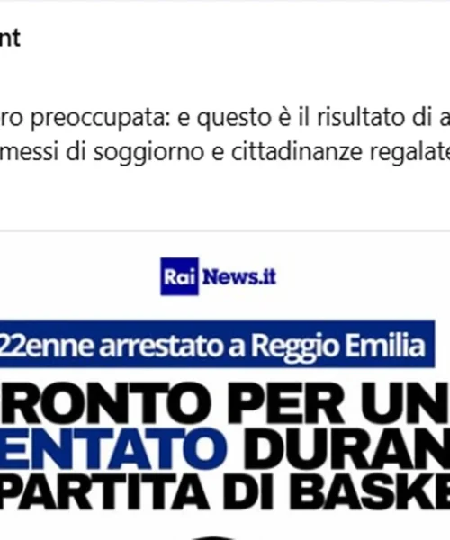 La leghista parla di progettato attentato islamico durante la sfida playoff