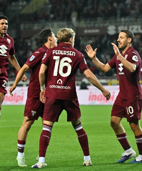 Simeone e Pedersen firmano la rimonta: il Torino piega il Sassuolo