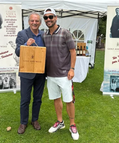 Antonio Faravelli incontra Fabio Fognini e gli dà appuntamento: “Un giorno parleremo di vini”