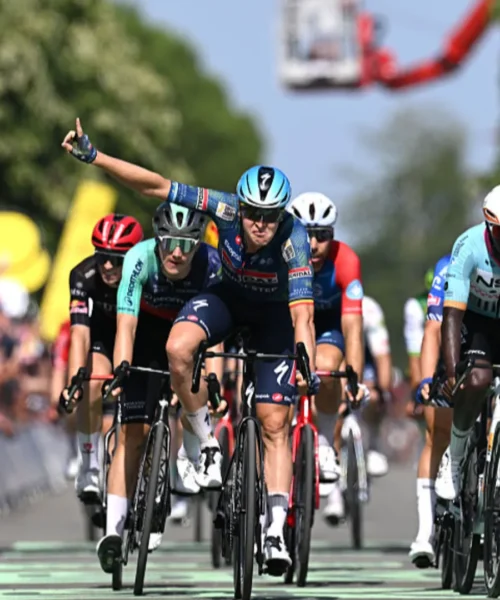 Tim Merlier fa… il Cyrano, bis al Tour de France sulle strade di Bergerac