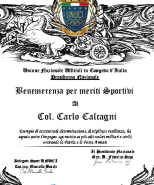Carlo Calcagni protagonista a Wellkend: premiato per il coraggio e per i meriti sportivi