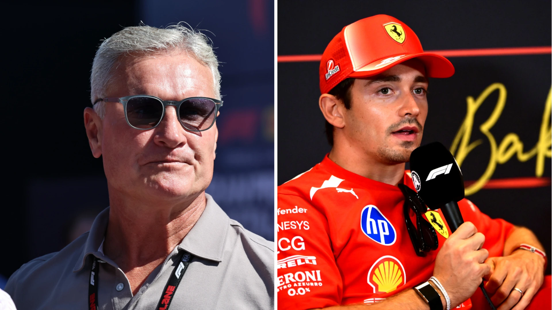 David Coulthard va giù piatto con Charles Leclerc: è polemica