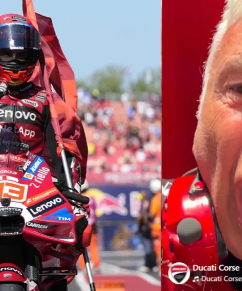 Ducati, Tardozzi perde il controllo dopo il trionfo di Marc Marquez: “È rosso!”