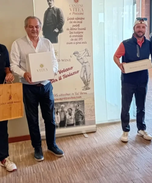 AKE Group Golf Cup 2026, Cantine Vitea fa brindare al Castello di Tolcinasco