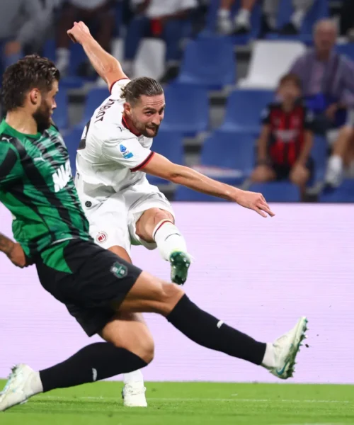 Milan, troppo poco: non basta Rabiot contro il Sassuolo