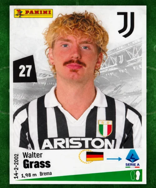 Nick Woltemade diventa Walter Grass, l’attaccante della Juventus espulso da Alvaro Vitali in versione arbitro